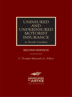 cover image of Uninsured and Underinsured Motorist Insurance in North Carolina
